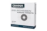 DIANA Zielscheiben 14x14 100er Pack Zielscheibe Luftgewehr Luftpistole Bogenschießen...