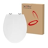 WOLTU Toilettendeckel, WC Sitz Toilettensitz mit Absenkautomatik, Toilettensitz...