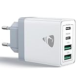 Aioneus USB C Ladegerät, 4 Ports Mehrfach Ladegerät mit USB-C und USB-A, 40W...