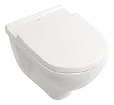 Villeroy & Boch Spülrandloses Wand-WC O.Novo mit WC-Sitz, 5660HR01, Tiefspüler...