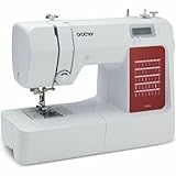 Brother CS10s Classic (40 Stiche) - Computer-Nähmaschine, Weiß, Rot