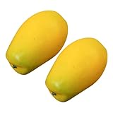 ABOOFAN 2Stücke Künstliche Papaya Realistische Dekoration für Zuhause Lernwerkzeug für...