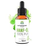 NATURFREUND® Premium Hanföl HOCHDOSIERT Hanfsamenöl Hanf Tropfen Omega 3-6-9 Öl...