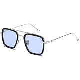 SHEEN KELLY Retro Sonnenbrille Square Eyewear Metallrahmen Klassische Sonnenbrille Für...