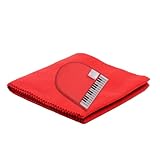 FRCOLOR 1Satz Teiliges Klavierschutztuch Set Rot Staubdichte Abdeckung für Tasten Klavier...