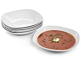 Sänger | Suppenteller Bilgola tief, 6-teiliges Set aus Porzellan, Suppenschalen, Teller...