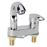 Waschtischarmatur für Badezimmer mit Doppelloch-Installation, für 360 Grad drehbaren...