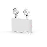 ENOVALITE LED Fluchtwegleuchte Notleuchte Twin-Spot mit Akku und Test-Funktion -...