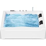 Whirlpool Badewanne - Badewanne 180x120 cm - Unikales Whirlpool-Erlebnis nach Ihren...