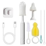 Elektrische Babyflaschenbürste, wiederaufladbare elektrische Flaschenreinigungsbürste,...