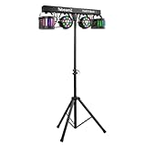 BeamZ Partybar 2 - DJ Lichtanlage | Disco Partylicht | Bühnenlicht Set | 2x LED...