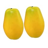 BESTOYARD 2Stücke Künstliche Papaya Früchte Realistische für Simulierte Pawpaw...