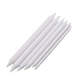 6 Skizzenstäbe, Kohle, Wischer, Farbe, Bleistift, Werkzeug mit Grate-Effekt, kreativ und...