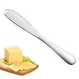 TONAUP Buttermesser,Butter Schneider aus Edelstahl mit Wellenschliff,...