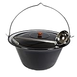 troph-e-shop Set Gulaschkessel Gulaschtopf Emaille 30 Liter + Deckel Gratis...