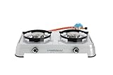Campingaz Camping Cook CV Gaskocher, 2-flammig, Campingkocher, Betrieb mit...