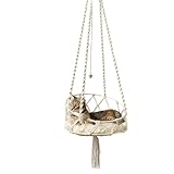 Eventerde Katzenschaukelbett, Katzenschaukel-Hängematte, Boho Makramee Katzenschaukel...