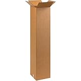 BOX USA B101048MS Umzugskartons, 25,4 cm L x 25,4 cm B x 121,9 cm H, 121,9 cm H, 25,4 cm...
