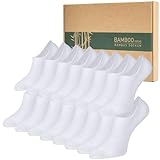 Caldodo Sneaker Socken Damen Herren Bambus Füsslinge, 8Paar Füßlinge...