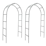 YuMeng 2X Garten Rosenbogen Torbogen Rankgitter Rosensäule, Gartentür, Gartentüren,...