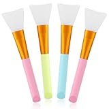4 Stück Silikon Gesichtsmaske Pinsel Weiche Silikonpinsel Fächer Silikon Maskenpinsel...