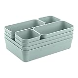 1x Schubladen-Organizer Set Aufbewahrungs-Box Einteiler Trenn-System verstellbar...