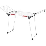 Vileda KING plus Wäscheständer, Leinenlänge: 20 m für 1-2 Waschladungen, XXL-Leinen, 2...