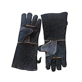 HANABASS 1 Paar Ofenhandschuh Grillhandschuh Stulpenhandschuhe Küchenhandschuh...