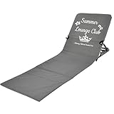 JEMIDI Strandmatte mit Rückenlehne faltbar - 47x145cm Matte mit Lehne - Strand...