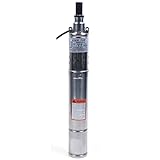 Tiefbrunnenpumpe, 3 Zoll Brunnenpumpe 250W 1600 L/h Brunnenpumpe aus Edestahl...