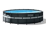 Intex 26330GN Frame Pool Set Ultra Rondo, Grau, 549 x 132 cm