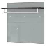Lomadox Garderobenpaneel Wandgarderobe Garderobenleiste Hutablage Kleiderstange Haken...