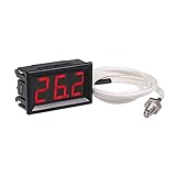 RUIZHI Industrielles Hochpräzisions Thermometer, -30~800 ℃ 12V Temperaturmessgerät mit...