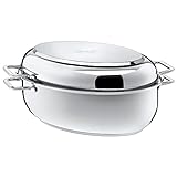 Silit Bräter mit Deckel backofengeeignet, 7,7l, Edelstahl Bräter Induktion,...