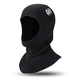 QKURT Schnorchelhut 3 mm Neopren-Tauchhaube, mit Flow Vent zum Entfernen von...