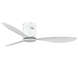 Ceiling Fan DFVV Schwarz/Weiß Frequenzumwandlungs Deckenventilator, 52-Zoll...