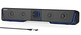 Jeecoo A40 PC Lautsprecher,Lautsprecher für Pc Tragbarer Computer Lautsprecher Schwarz...