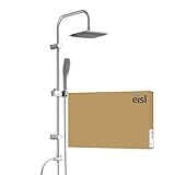 EISL Duschset EASY FRESH, Duschsystem ohne Armatur 2 in 1 mit großer Regendusche (250 x...