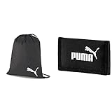 PUMA 76853 Uni Turnbeutel, Puma Black, OSFA & Phase Wallet Geldbeutel, Black, OSFA