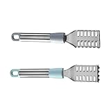 GLEAVI 2 Stück Fischschuppen Entferner Ergonomischer Fischentschupper aus Rostfreiem mit...