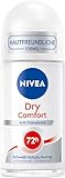 NIVEA Dry Comfort Deo Roll-On (50 ml), zuverlässiges Anti-Transpirant mit Mineralien für...