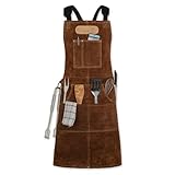 Black Forest Fox ROUGH, Arbeitsschürze Lederschürze aus Büffel Wild Leder Schürze,...