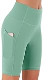 Persit Kurze Sporthose Damen, High Waist Radlerhose Sport Shorts Sommer Cycling...