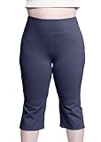 STRETCH IS COMFORT Damen-Caprihose aus Baumwolle mit hoher Taille und durchgehender...