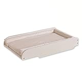 roba Wickelplatte inkl. Wickelauflage 'Vichy beige' - Wickeltisch zum Aufsetzen...