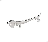 EDZARD 6er Set Messerbank Hund (L 9 cm) in silber - Halter, Ablage für Besteck, Messer,...