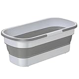 Raypontia 12L 52x22x45cm Faltbarer Mop Eimer, Großer Flachmop Putzeimer,...
