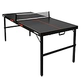 JOOLA Midsize FA - klappbare Tischtennisplatte inkl. Tischtennisnetz im modernen Design,...