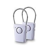 EUROtops Elektronischer Türgriffalarm – 2er-Set, Tür- und Fenster-Alarm mit...