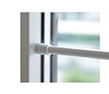 Klemmstange für Fenster Gardine Länge wählbar bis 120 cm, ausdrehbar mit Saugknopf...